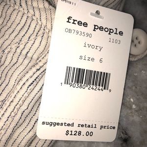 Free People striped pants NWT